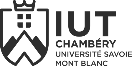 Logo IUT Chambéry noir