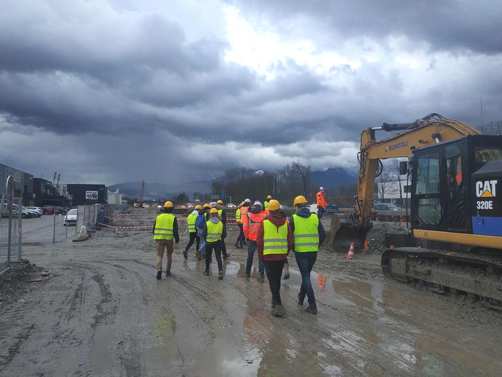 Visite de Chantier du nouveau noeud autoroutier de Chambéry