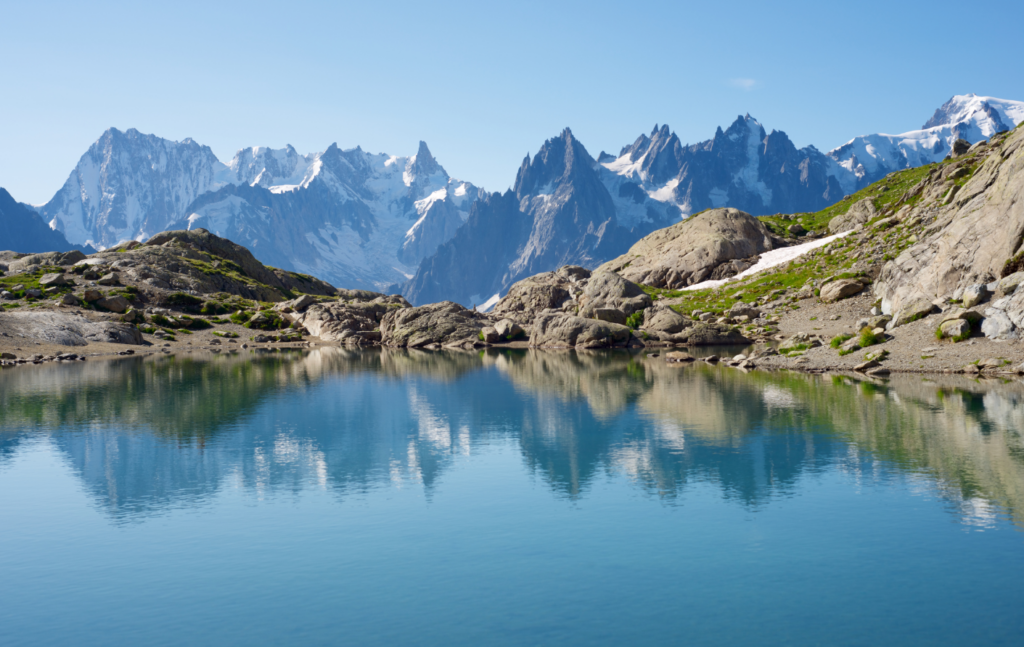 Photo d'un paysage de montagne avec un lac représentant les activités touristique de montagne - LP ATM